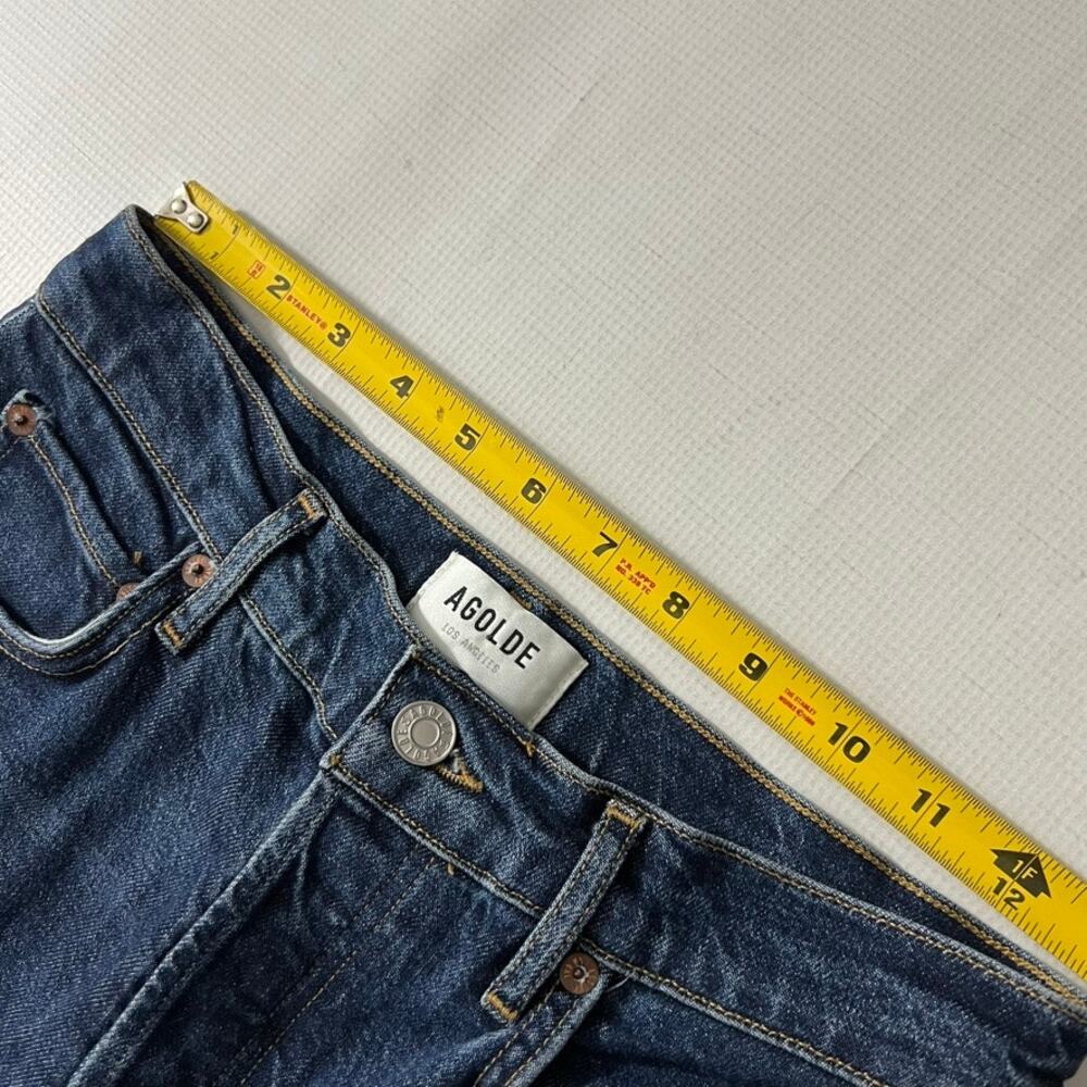 Agolde Riley Long High Rise Women Size 26 Button Fly - Picture 3 of 10